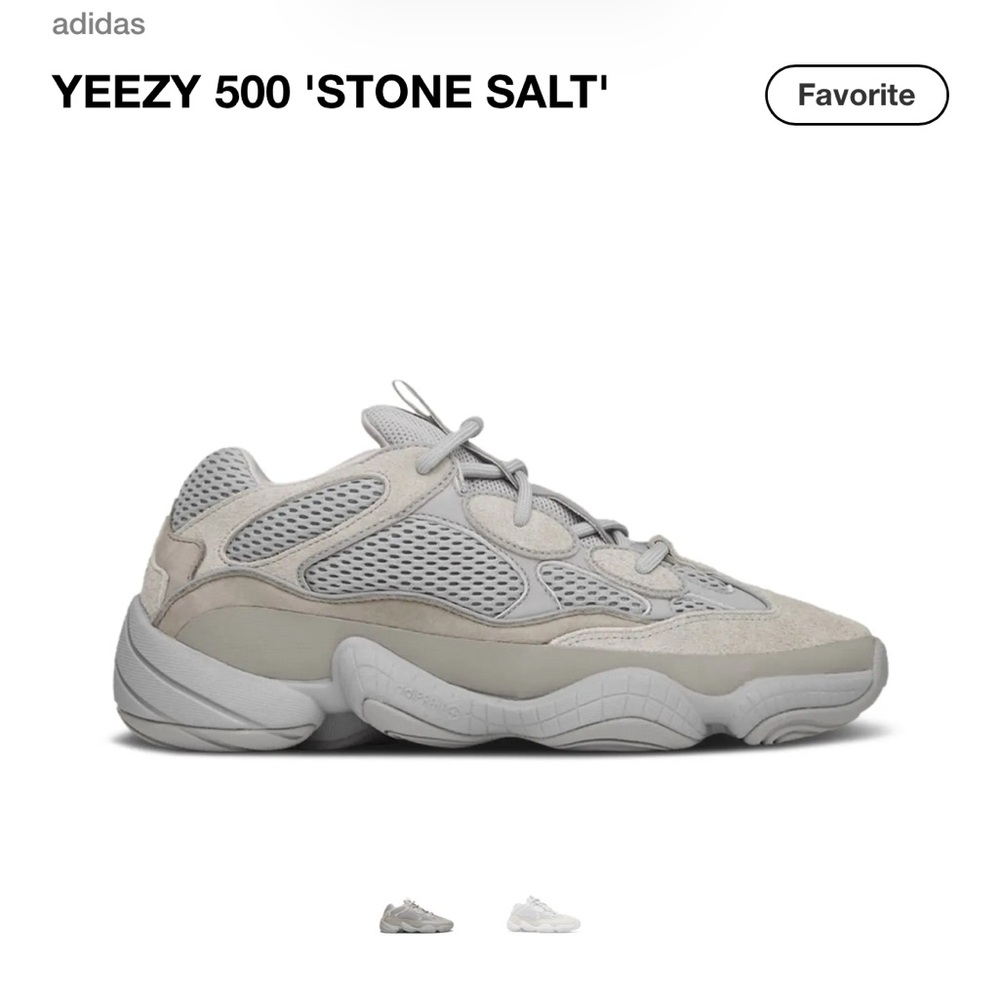 adidas Yeezy 500 Stone Salt Sneakers